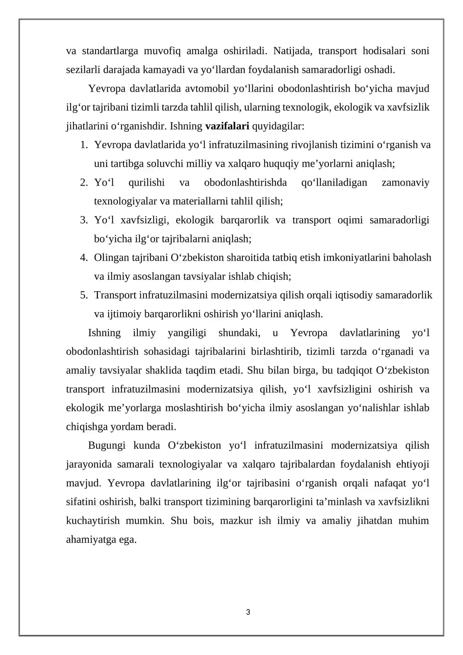 Avtomobil Yo'llarini Obodonlashtirish Bo'yi 3