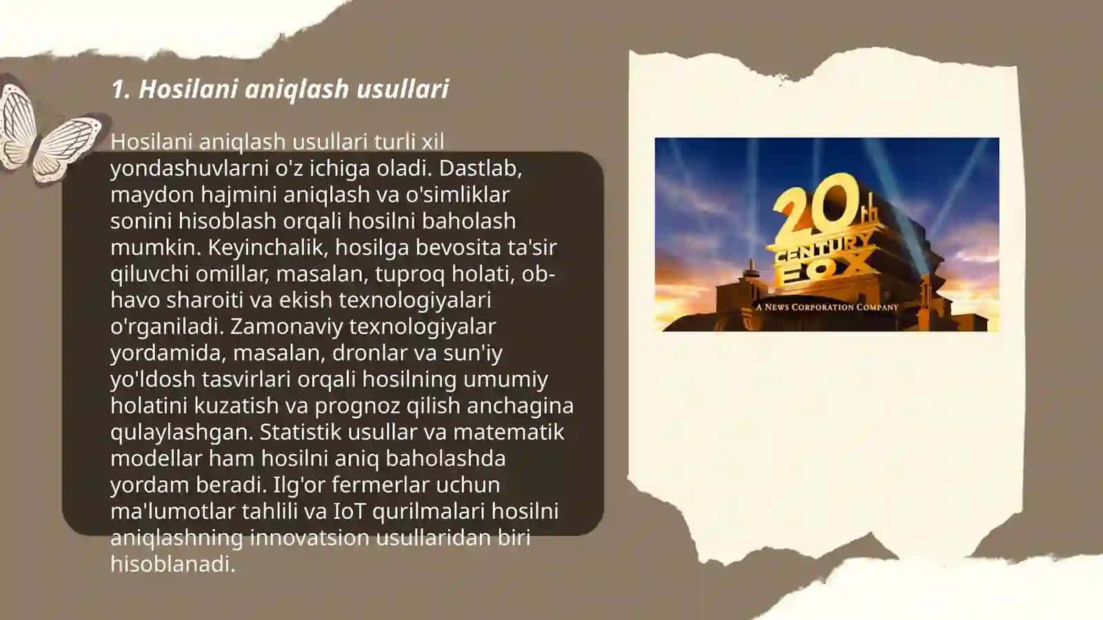 Hosilani hisoblash qoidalari 3