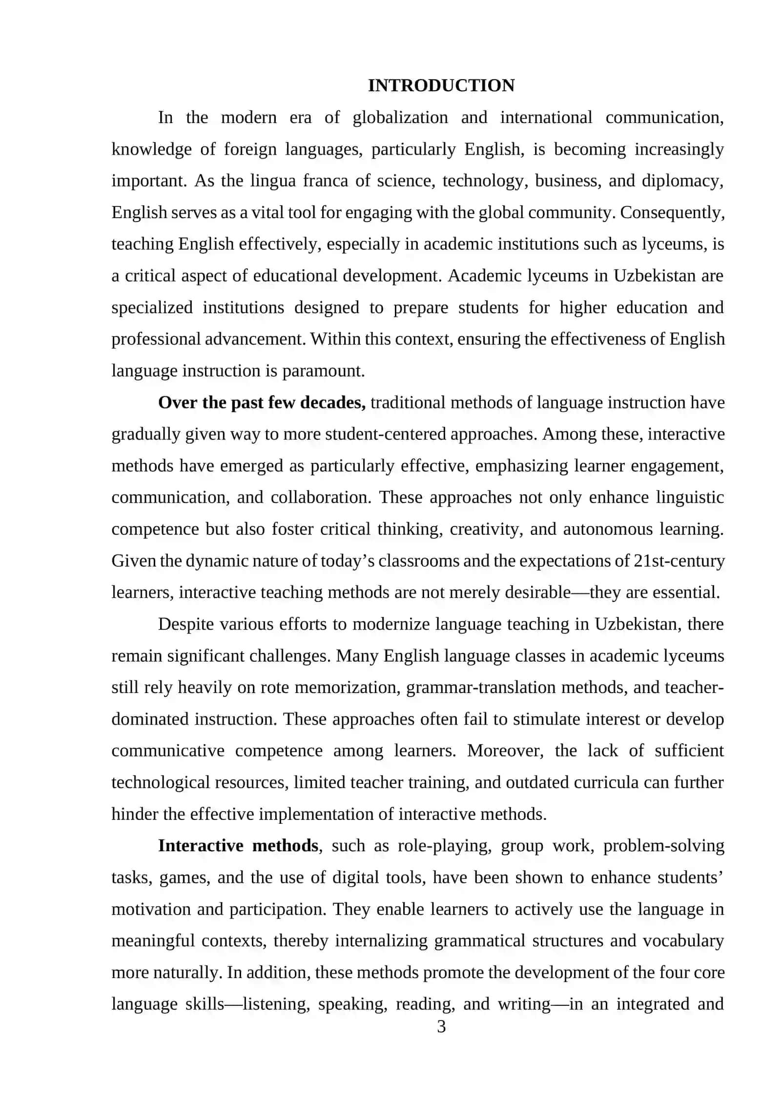 Course Paper on Teaching English with Interactive Methods 3