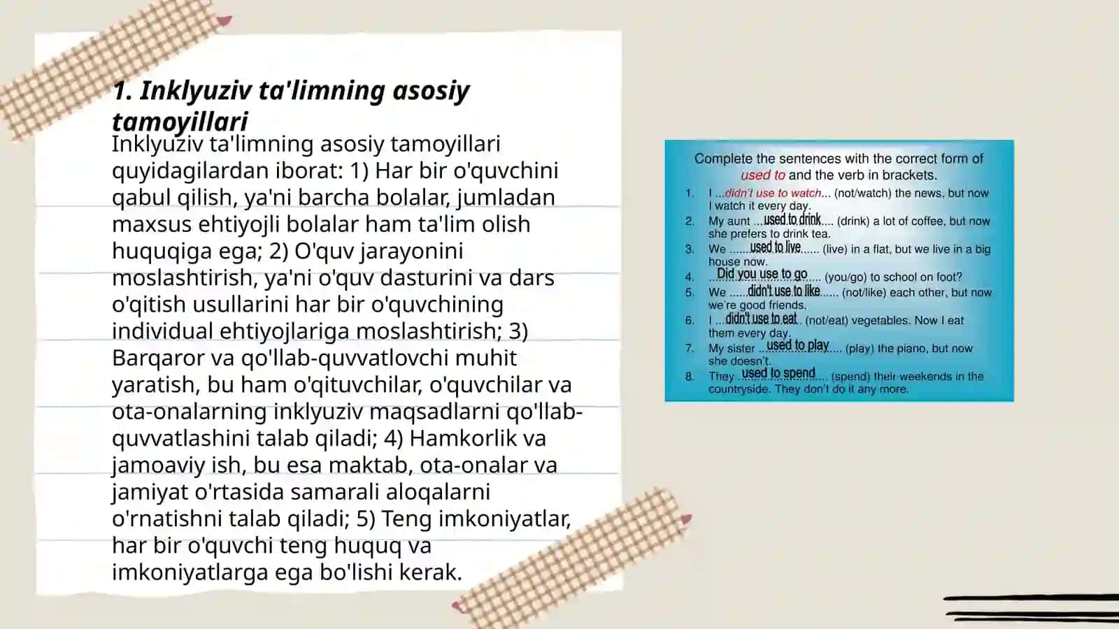 Inklyuziv ta'limning tamoyillari va uning ehtiyojlari uning sabablari va bosqichlari 3