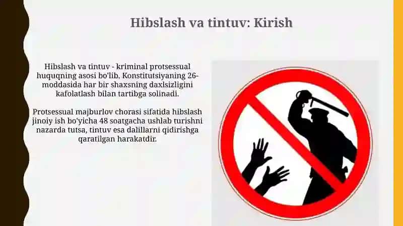 Olib qo’yish va tintuv 3
