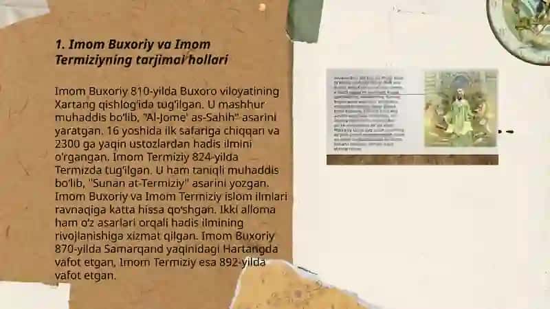 Imom Buxoriy va Imom Termiziy 3