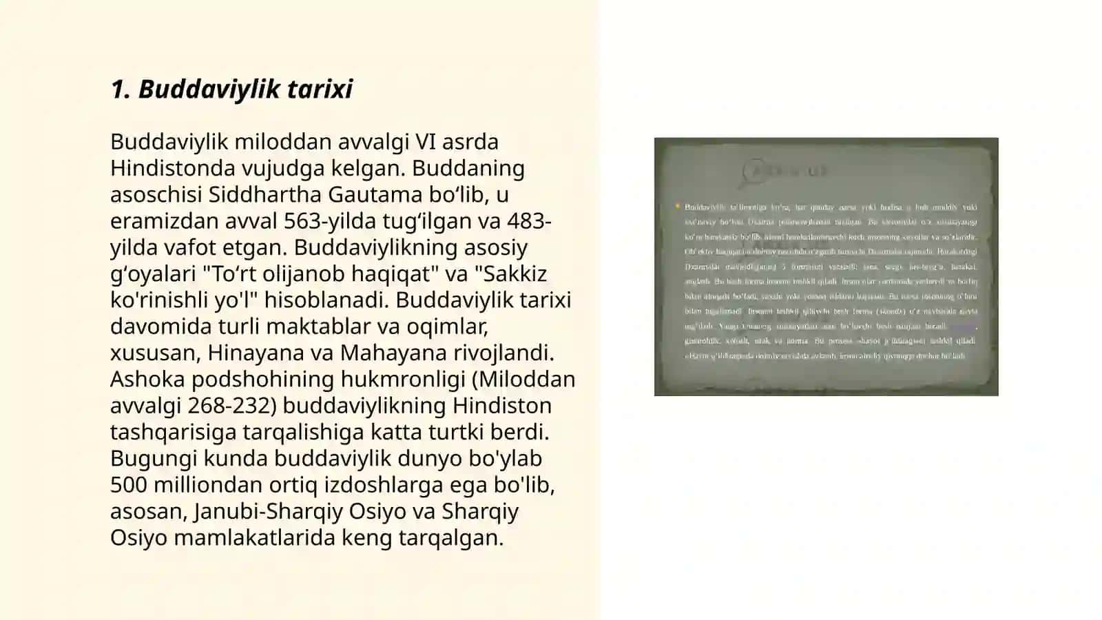 Buddaviylikning Tarixi 3