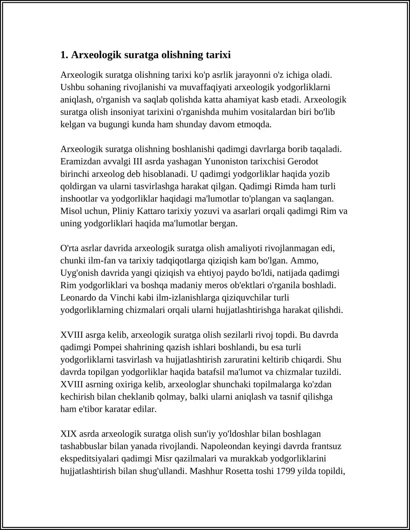 SONLI FOTO APPARATLARNING ARXEOLOGIK TADQIQOTLARDA QÒLLANILISHI 3