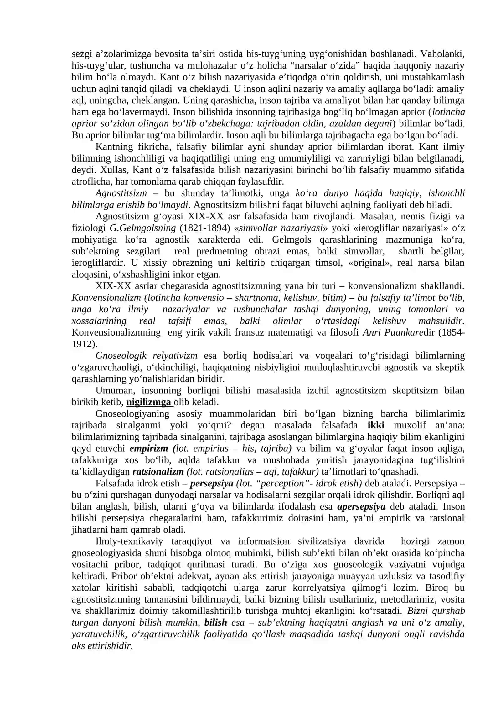 Bilish falsafasi (Gnoseologiya) 3