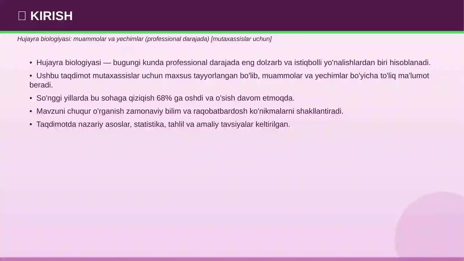 HUJAYRA BIOLOGIYASI 3