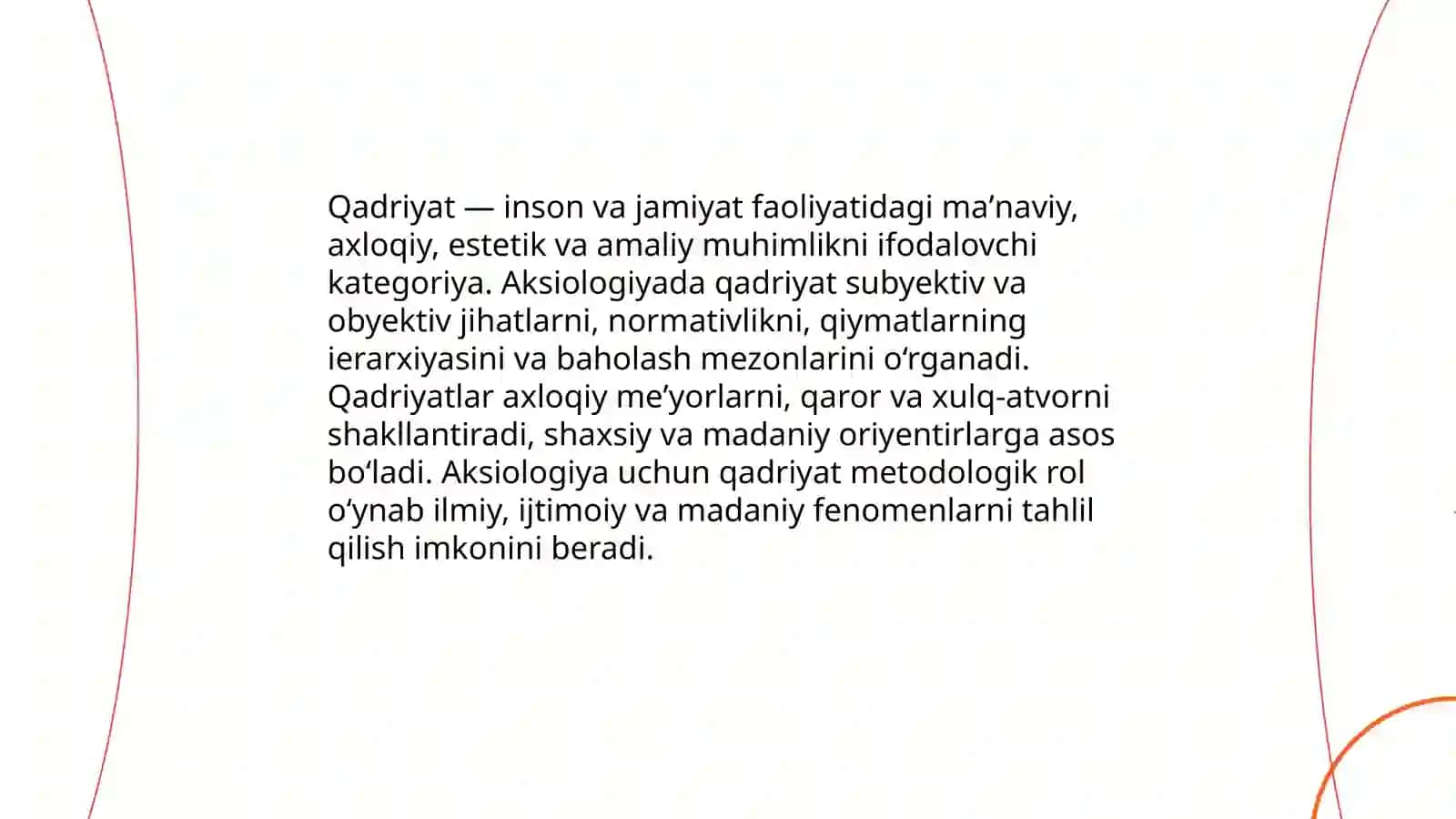 Qadriyat gʻoyasi va uning aksiologiyadagi gʻoyasi 3