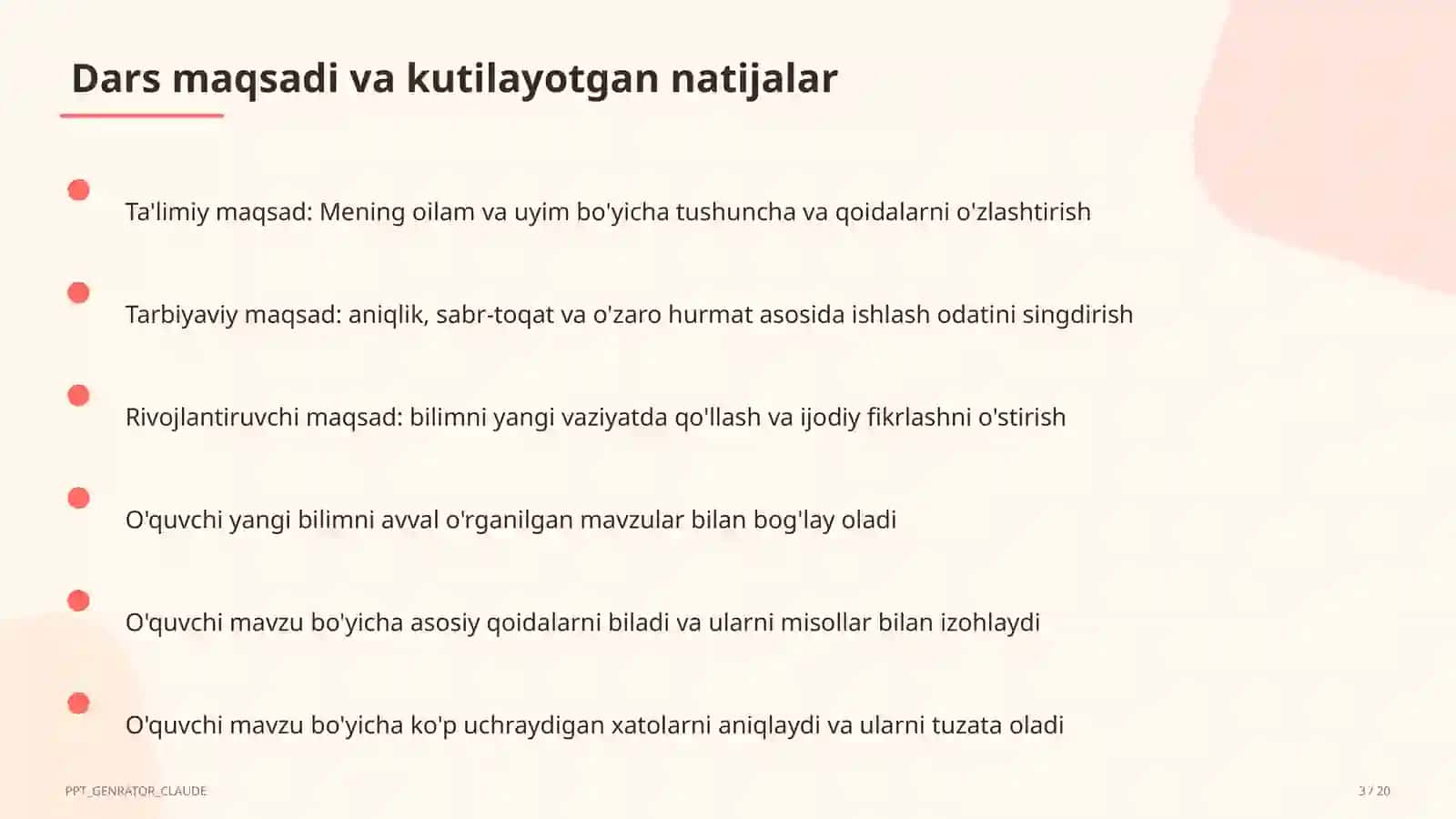 Mening oilam va uyim (1-sinf) 3