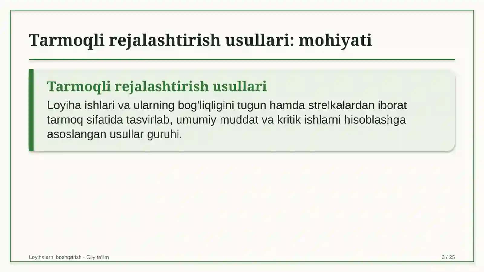 folklor jamoalarida tarmoqli rejalashtirish usullari 7475 3