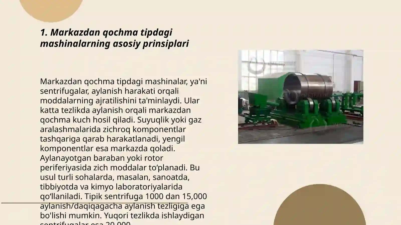 Markazdan qochma tipdagi mashinalar 3