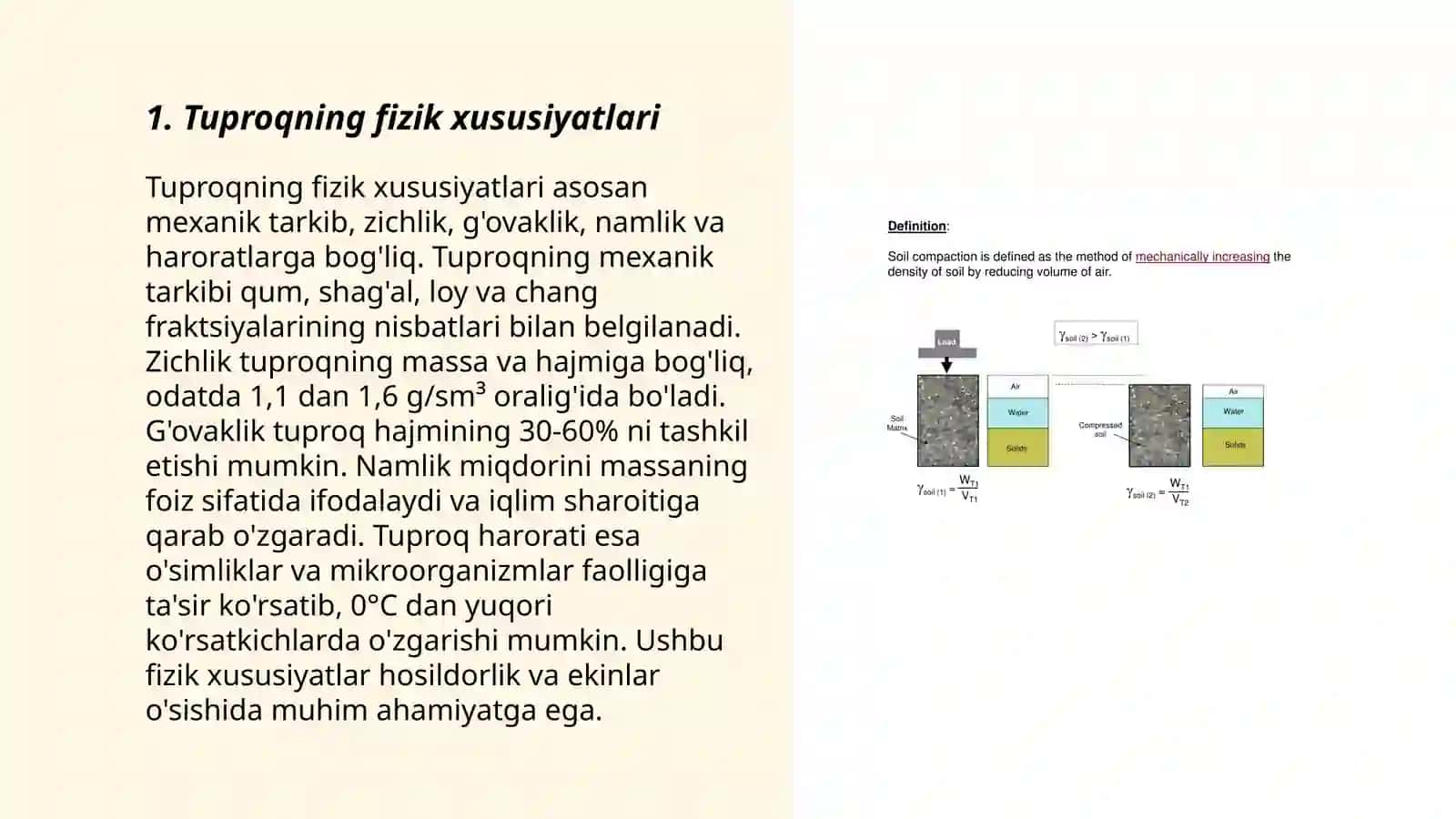 Tuproqning suv o'tkazuvchanlik xususiyati 3