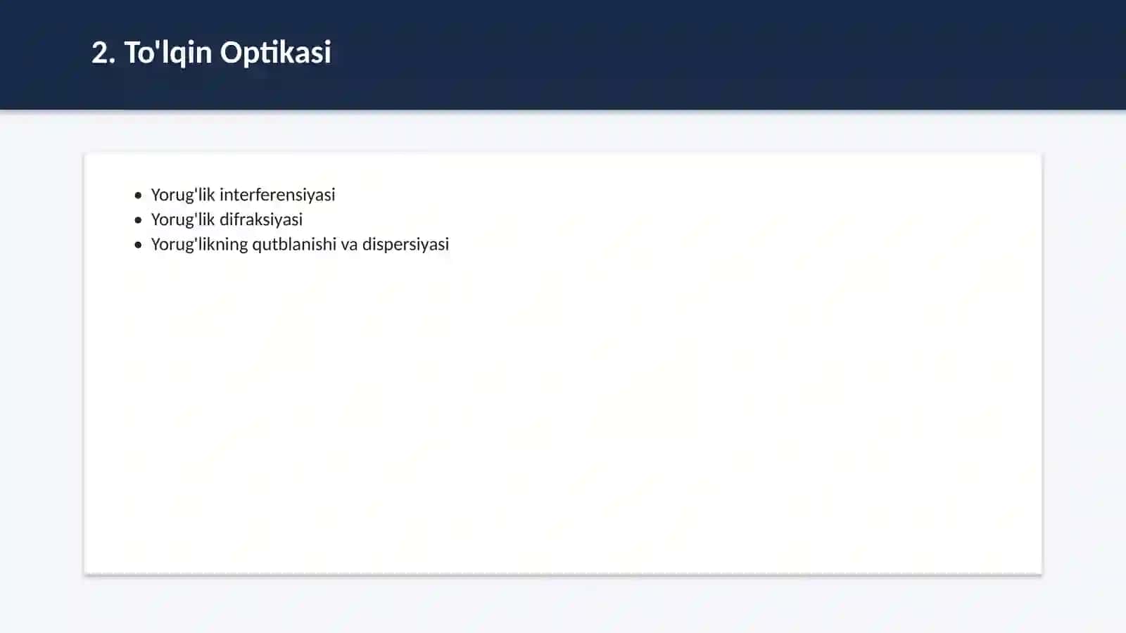 Optika va kvant fizikasi 3