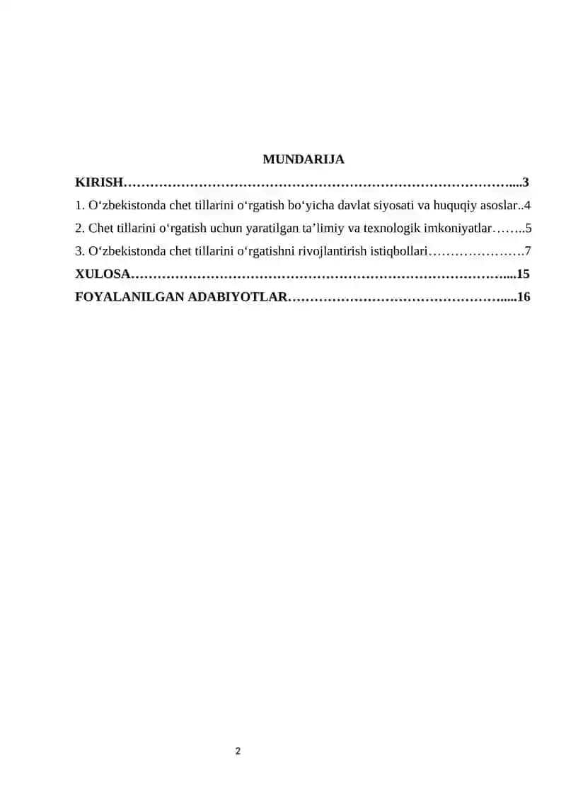 O‘zbekistonda chet tillarini o‘rgatishga yaratilgan imkoniyatlar 3