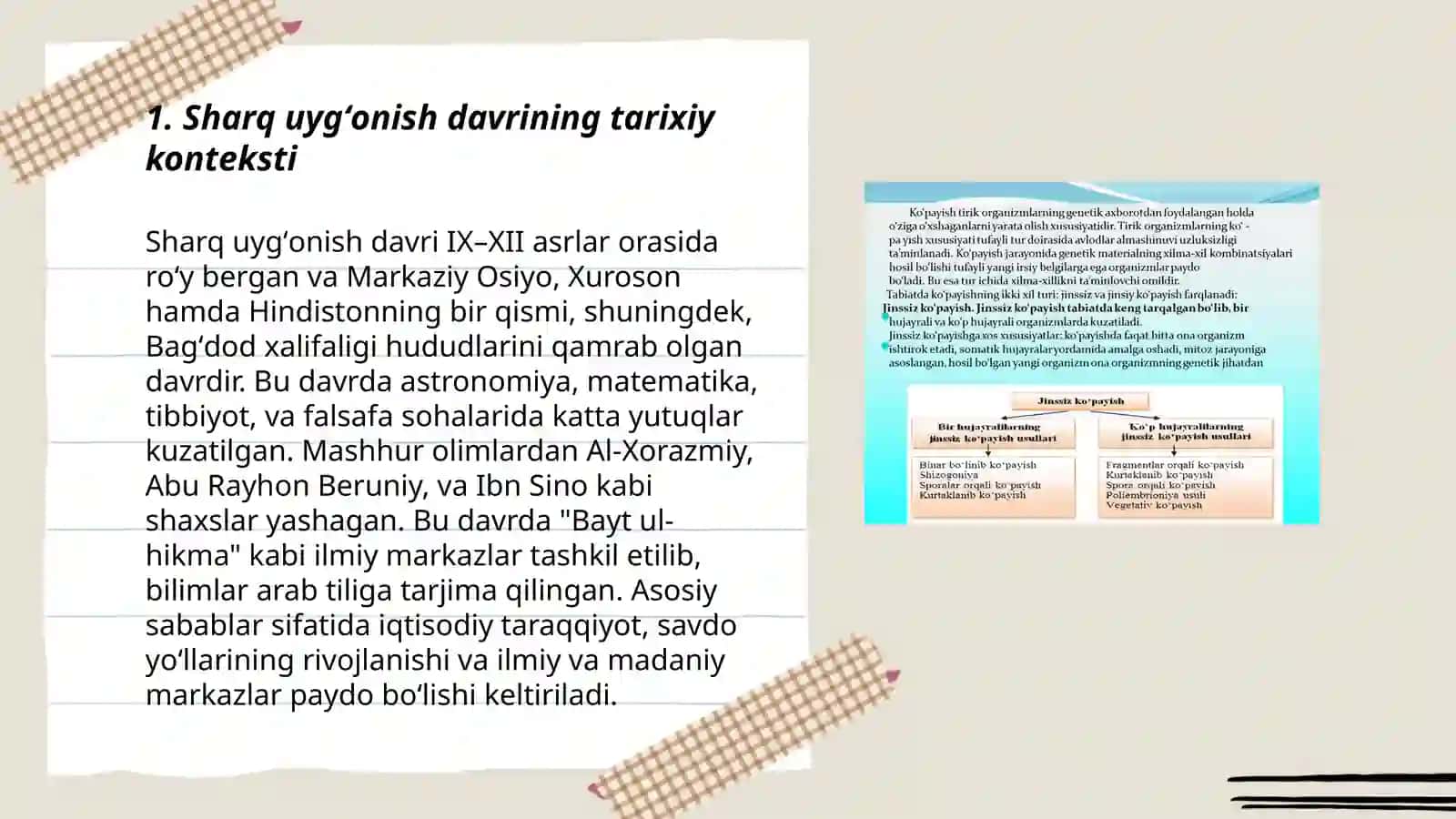 Sharq uygʻonish davri madaniyatining oʻziga xos xususiyatlari 3