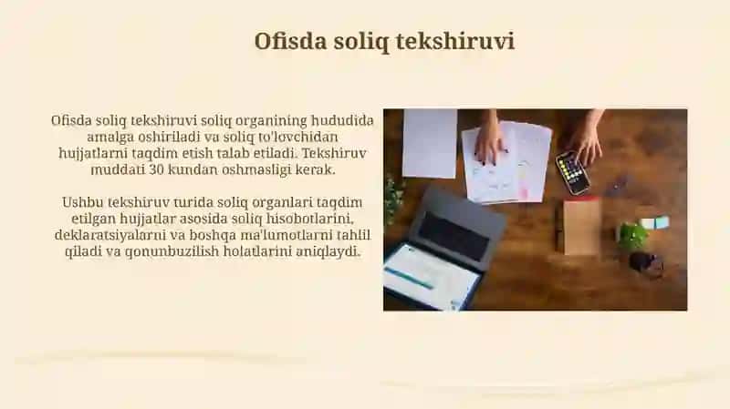 Ofisda soliq tekshiruvi 3