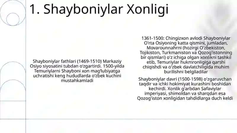 Shayboniylar Xonligi 3
