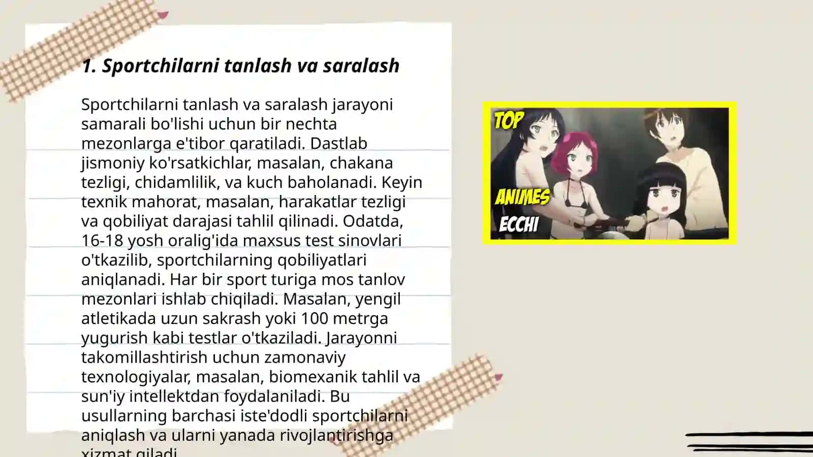 Koʻp yillik sport jarayonini takomillashtirish tizimida sportchilarni tayyorlashning asoslari 3