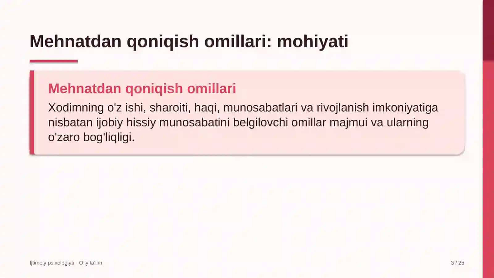 folklor jamoalarida mehnatdan qoniqish omillari 9876 3