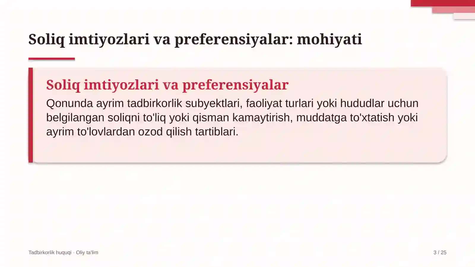 Axborot texnologiyalari sohasida soliq imtiyozlari va preferensiyalar 3