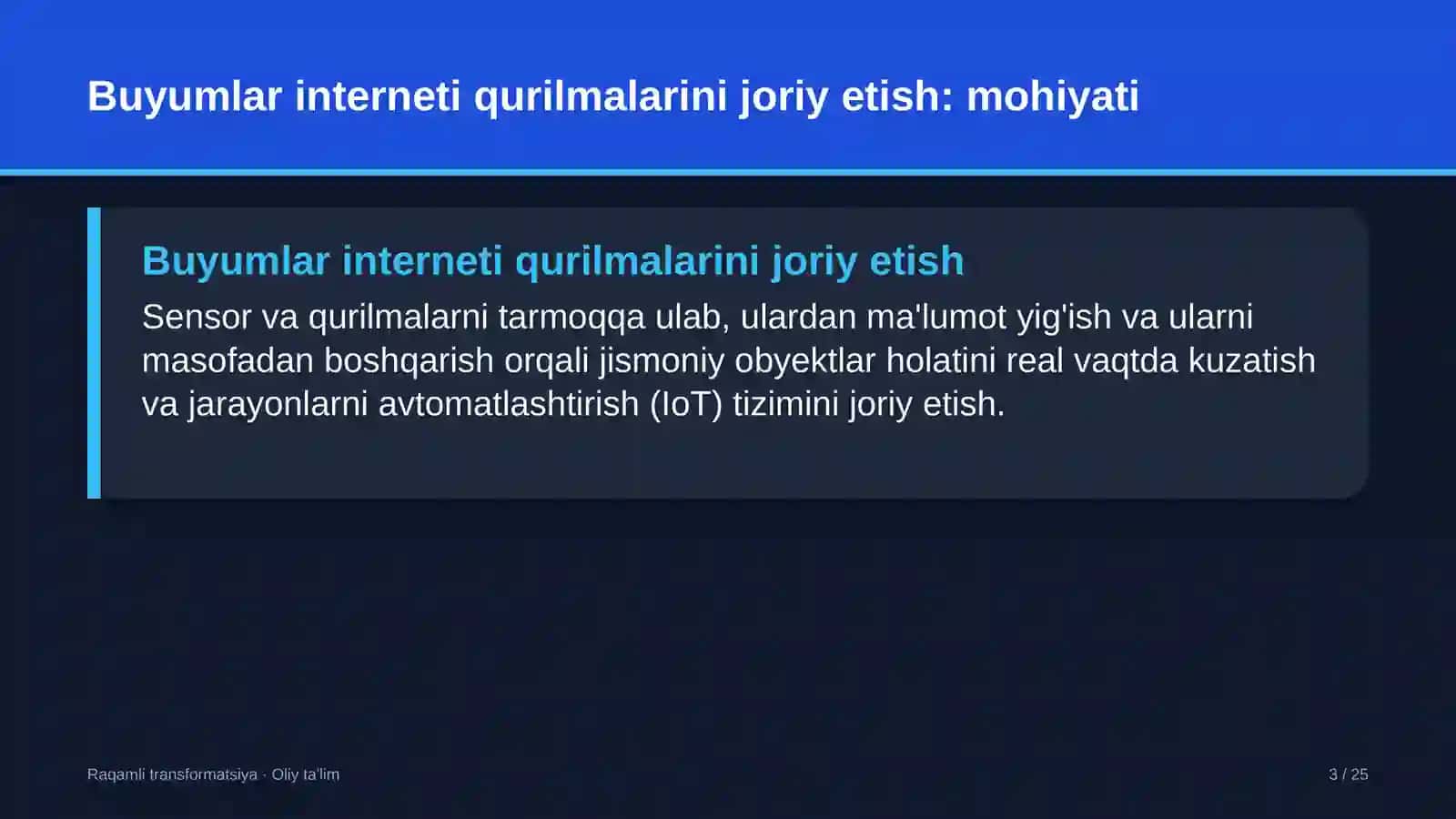 Buyumlar interneti qurilmalarini joriy etish: mohiyati 3