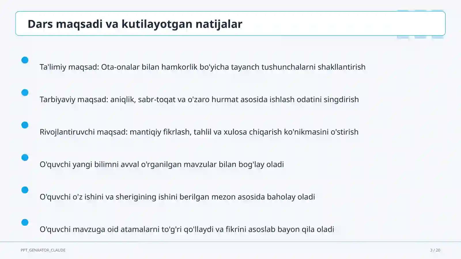 O'qituvchilar uchun: pedagogika va o'qitish metodikasi 3