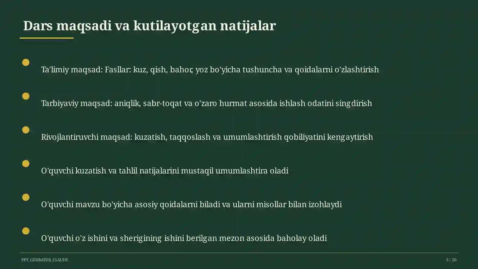 Tabiatshunoslik (1–4) 3