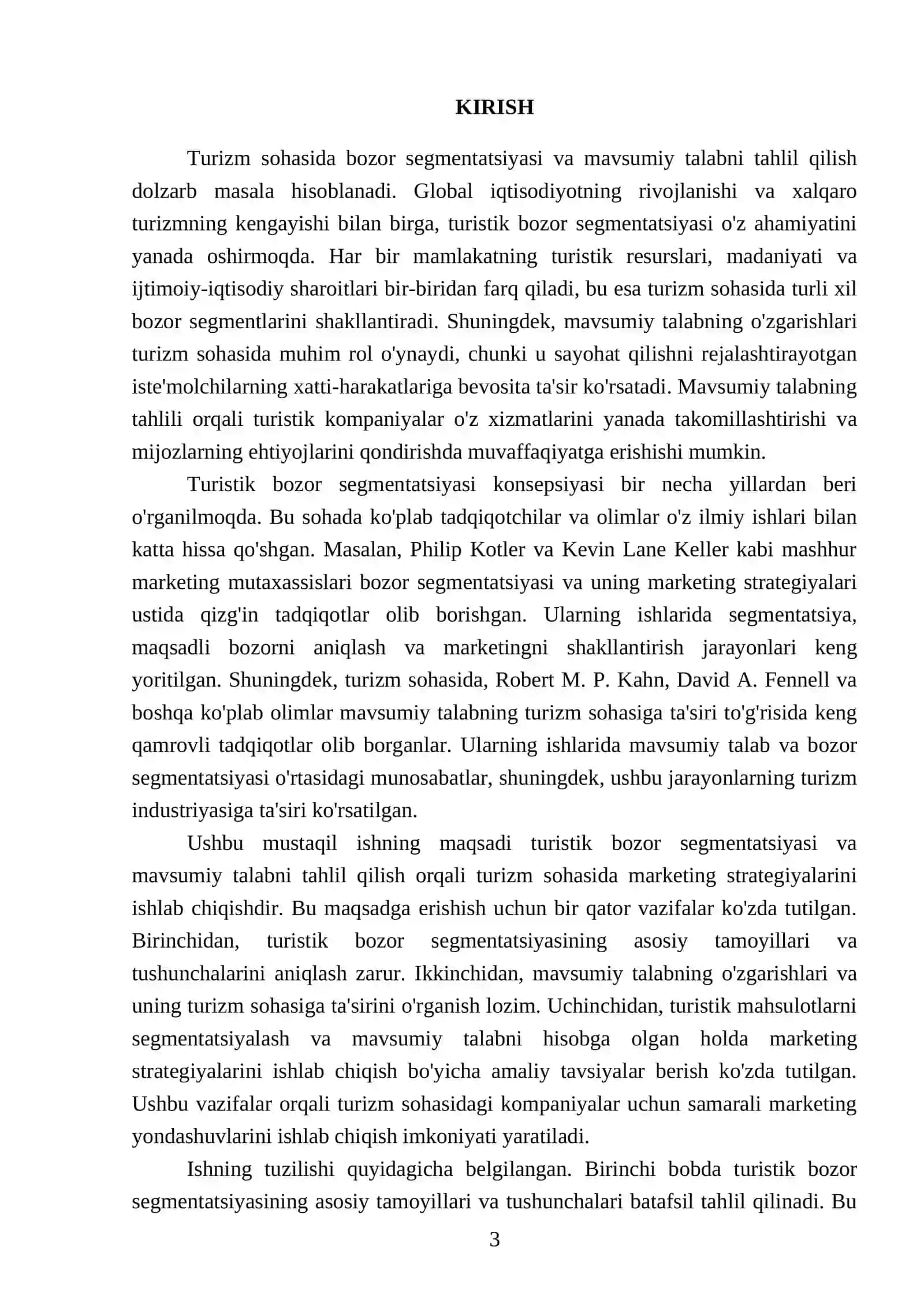 Turistik bozor segmentatsiyasi va mavsumiy talabning tahlili 3