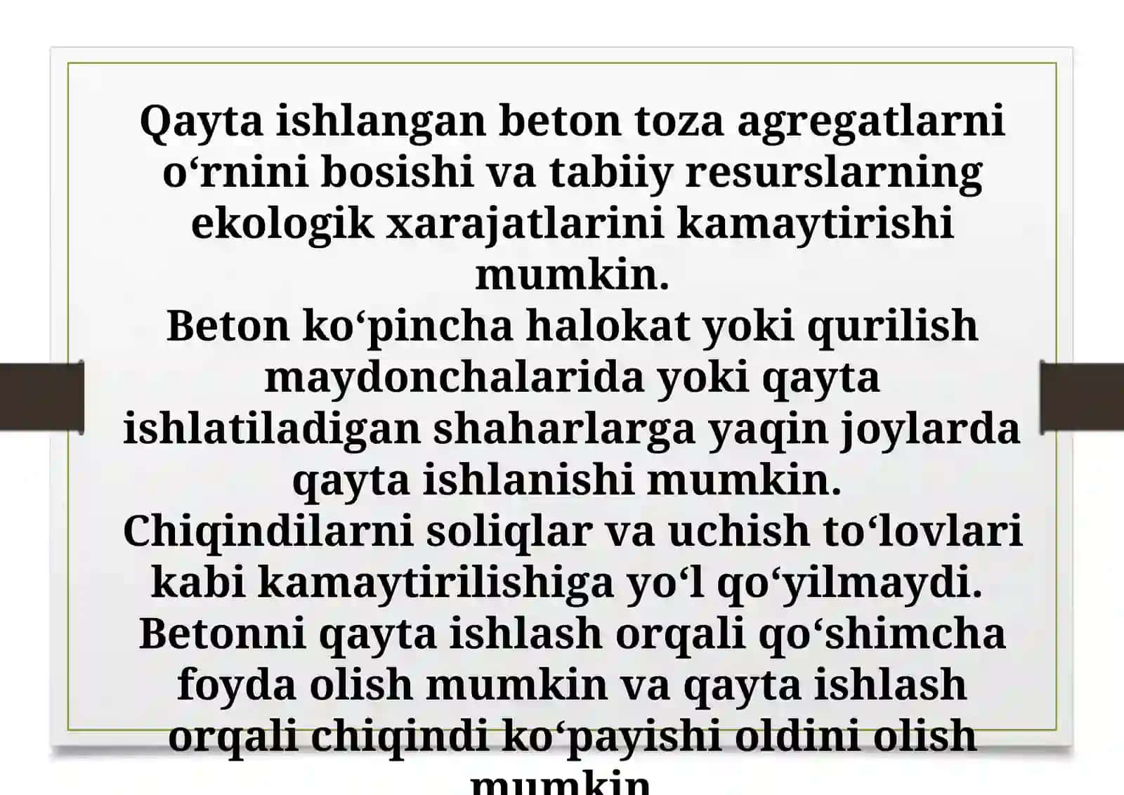 Betonni qayta utilizatsiya qilish 3