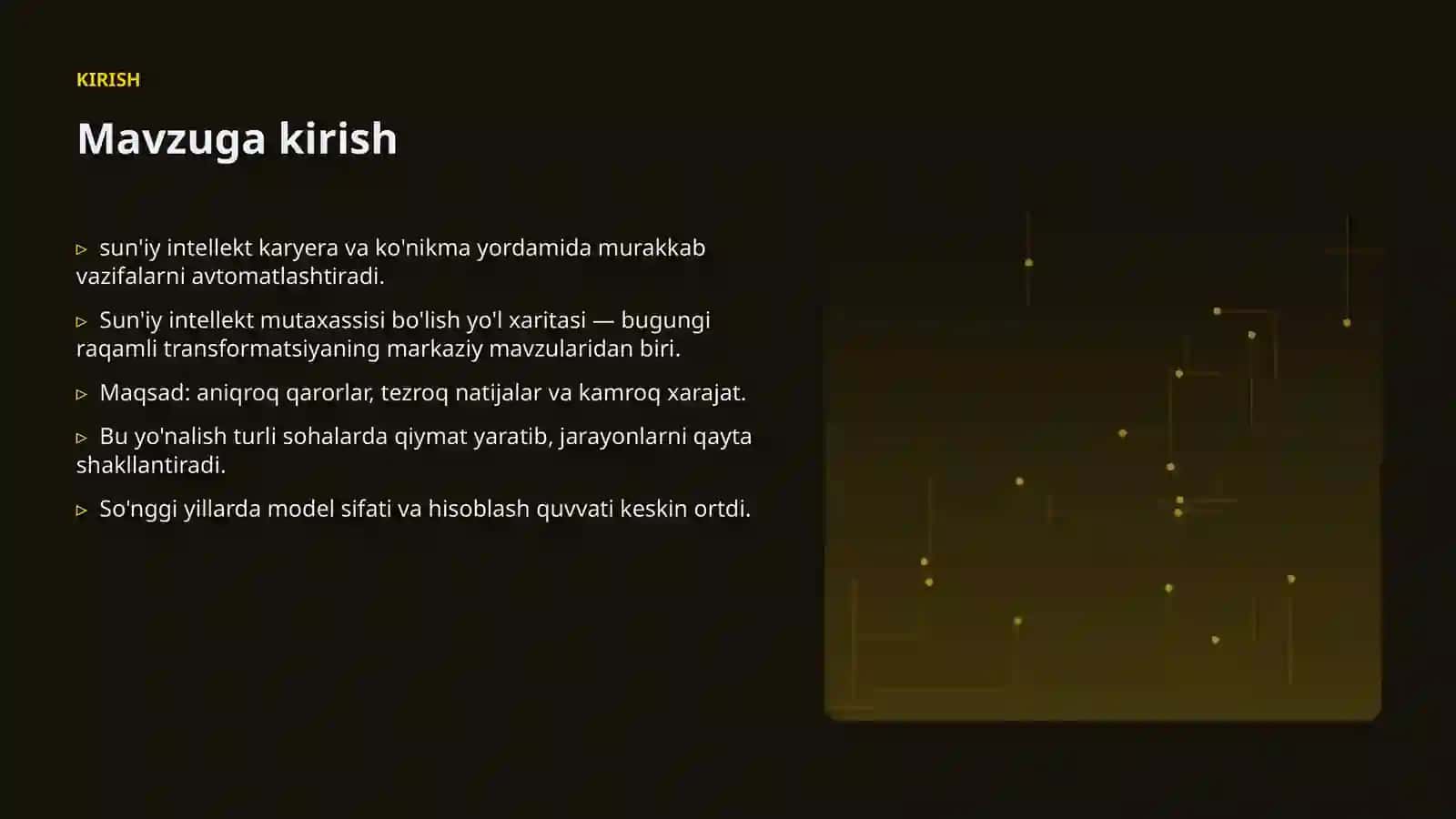 Premium Taqdimot Sun'iy Intellekt Mutaxassisi Bo'lish Yo'l Xaritasi 3