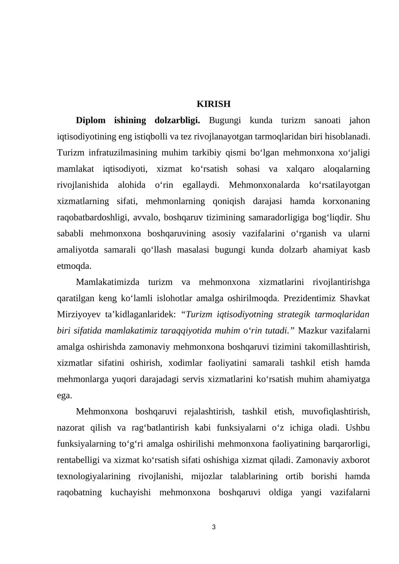 Mehmonxona boshqaruvining asosiy vazifalari 3