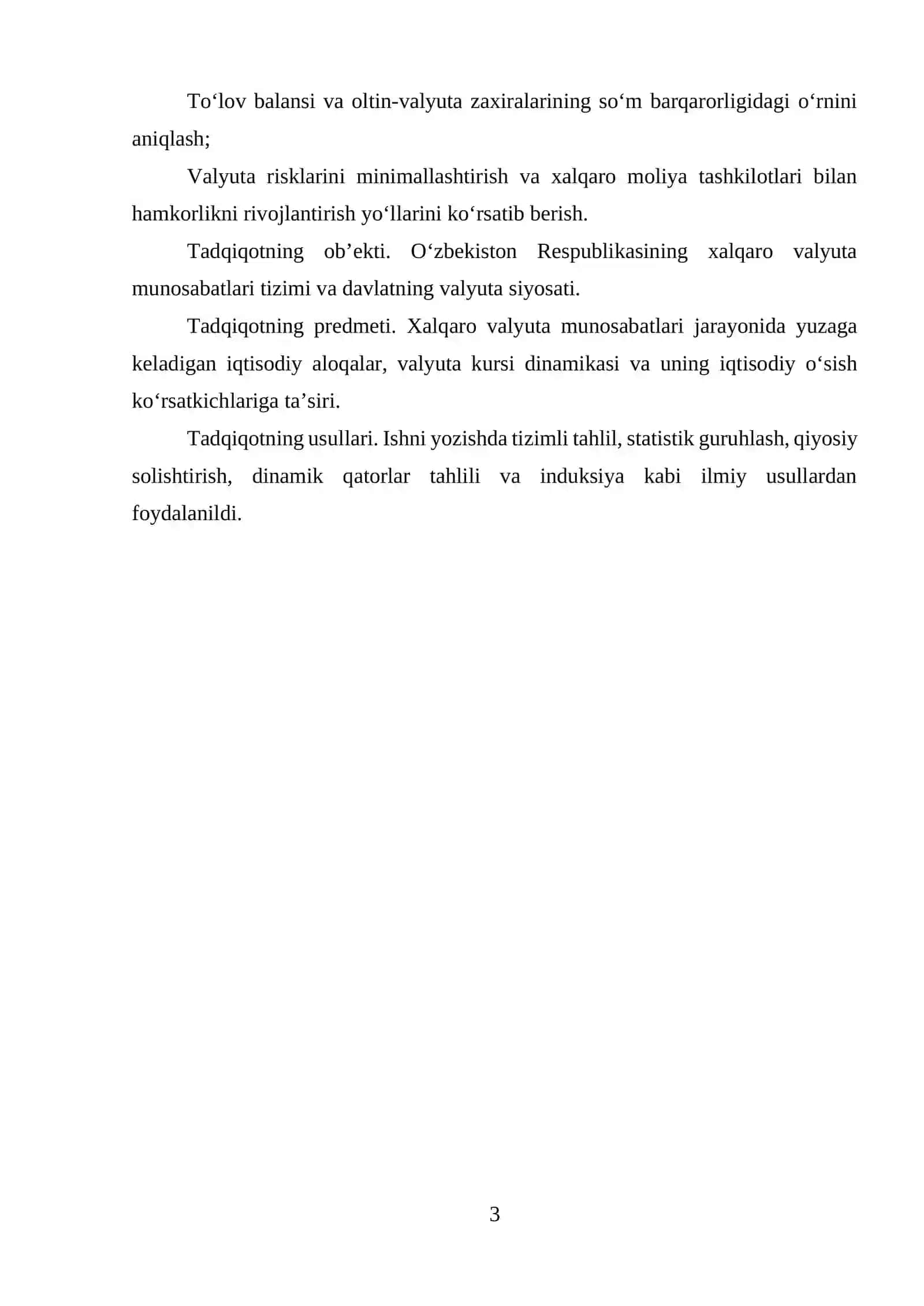 XALQARO VALYUTA MUNOSABATLARI VA ULARNING O’ZBEKISTON IQTISODIYOTIGA TA’SIRI 3