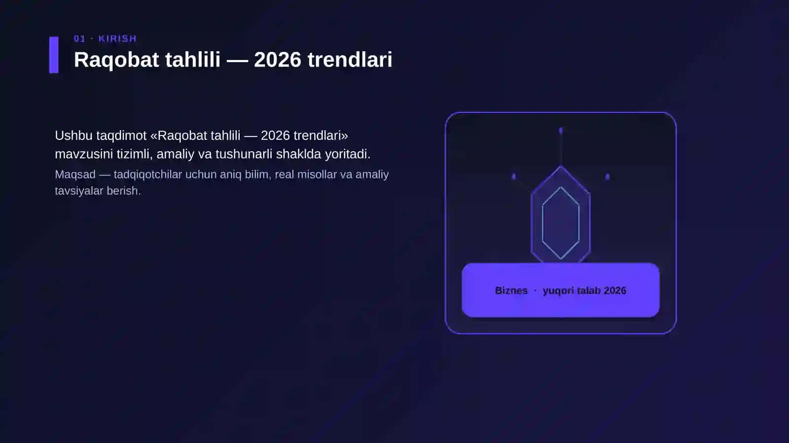 Raqobat tahlili — 2026 trendlari 3