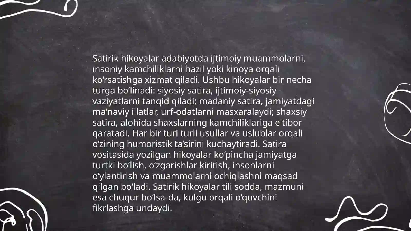 Satirik va yumaristik janrlar 3