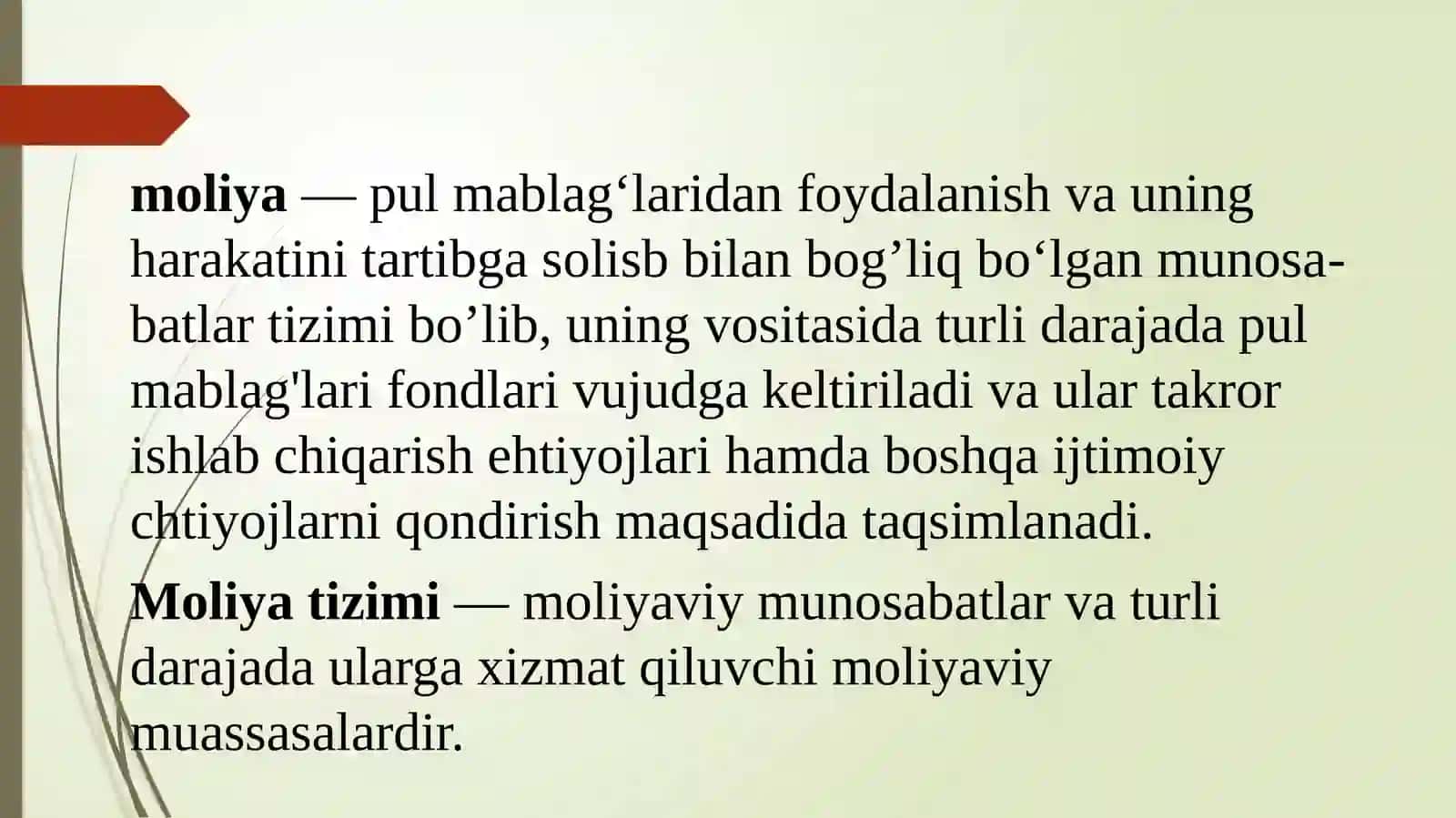Moliya Tizimi va Moliyaviy Siyosat 3