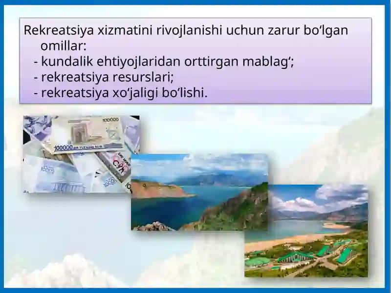 O‘zbekistonda rеkrеatsiya va turizm 3