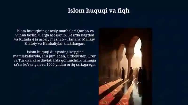 Islom dini tarixi va ta'limoti 3