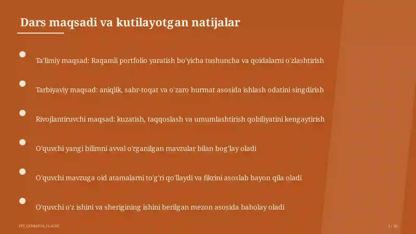 Raqamli portfolio yaratish 3
