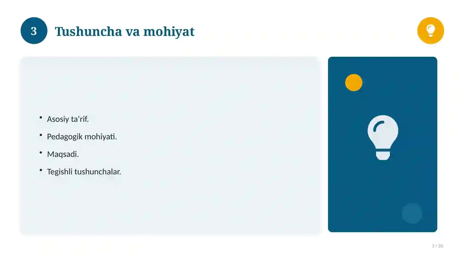 Tarbiya nazariyasi 3