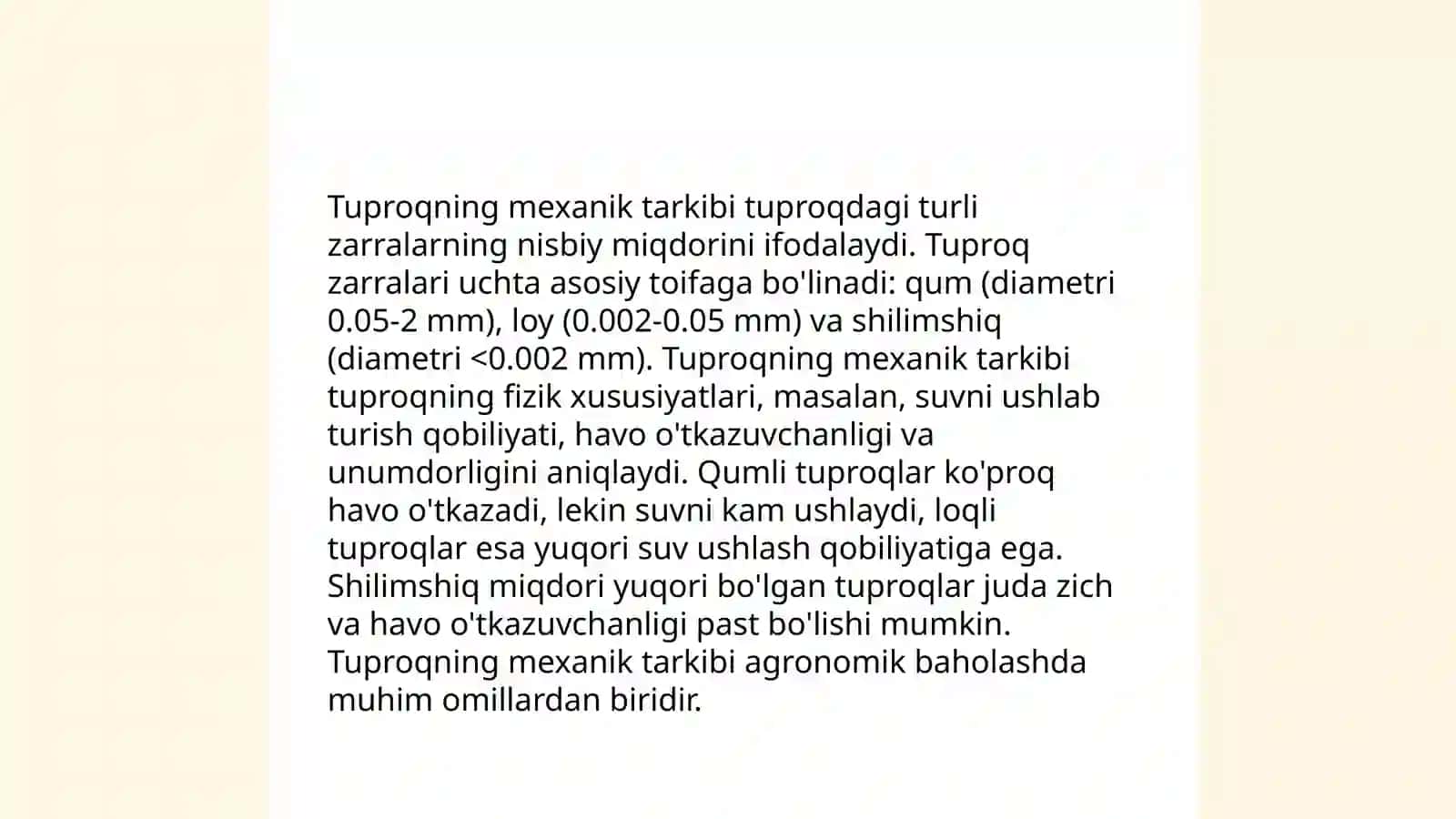 Tuproqning fizikaviy xossalari 3