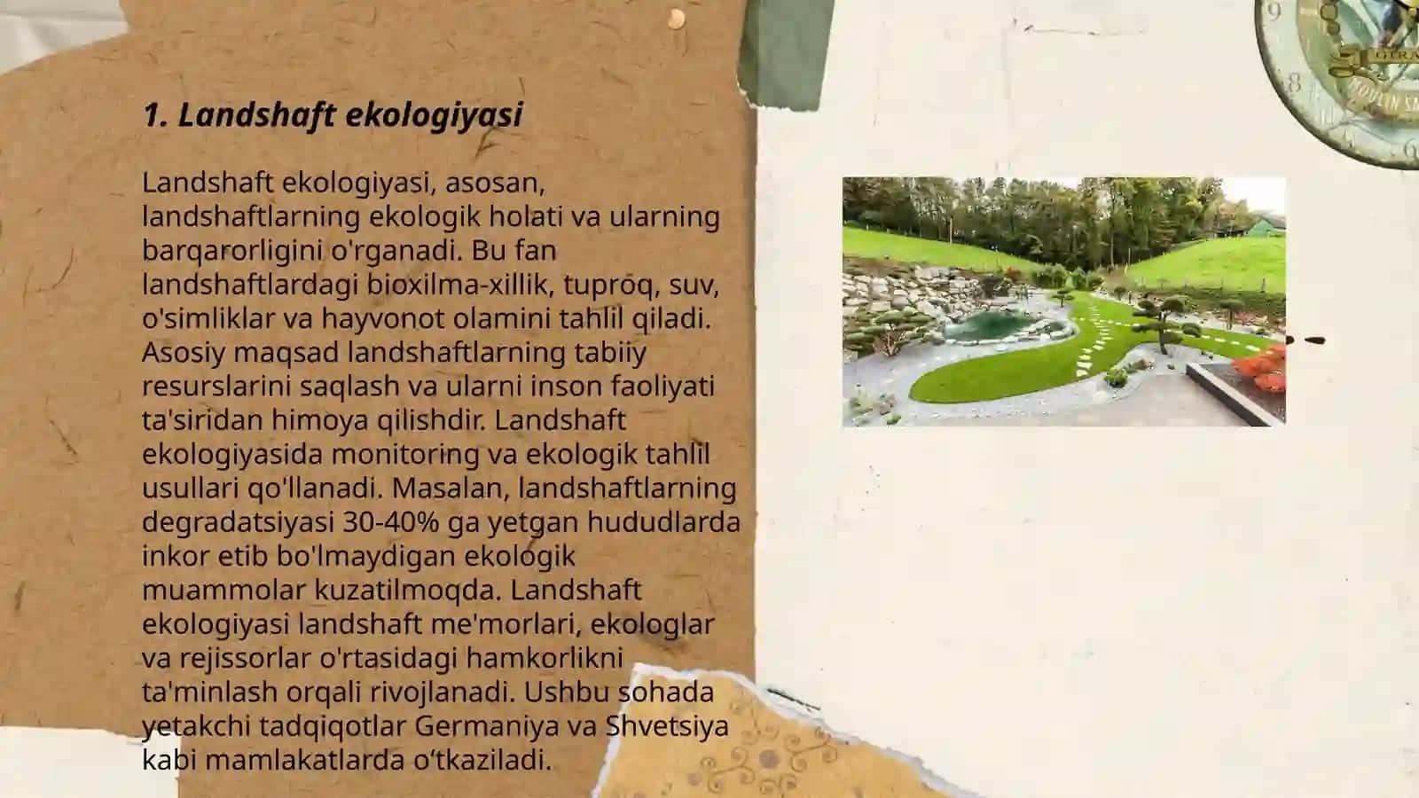 Tabiatning muhofaza qilishning Landshaft konsepsiyasi 3