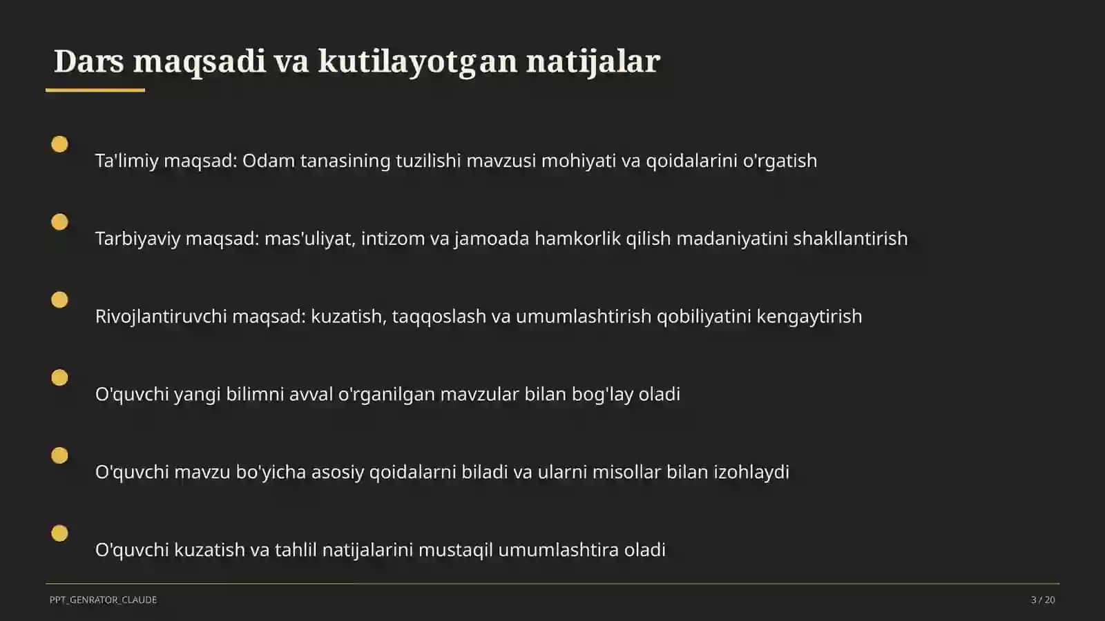 Odam tanasining tuzilishi (2-sinf) 3