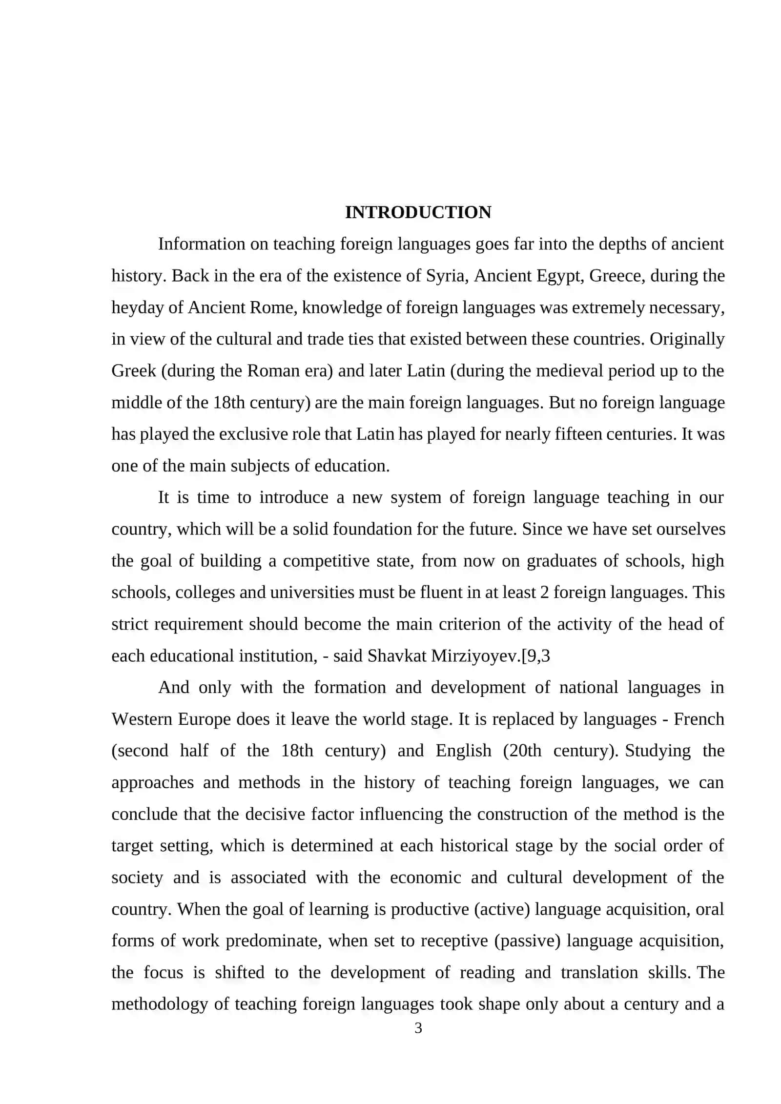 THE EFFECTIVENESS OF IMMERSION PROGRAMS IN FOREIGN LANGUAGE LEARNING 3