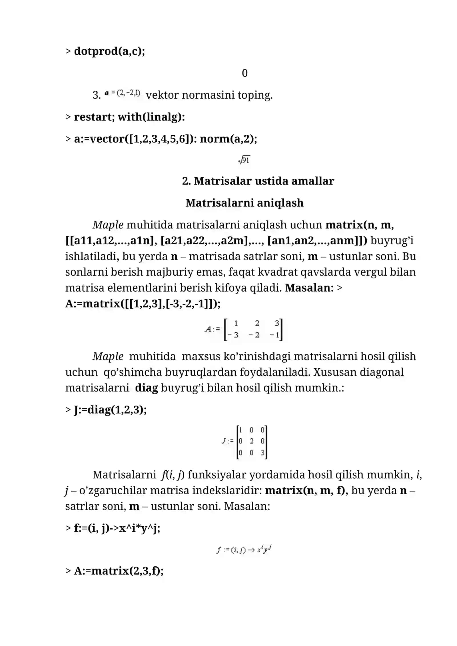 CHIZIQLI ALGEBRA MASALALARI. OPTIMIZATSIYA VA REGRESSIYA 3
