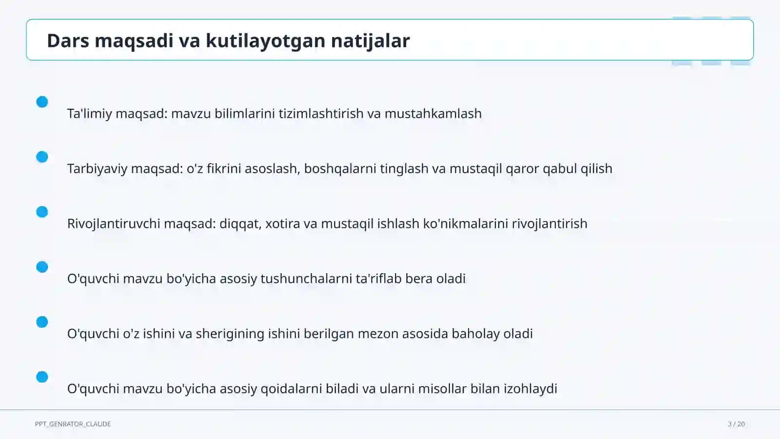 Saf mashqlari va tartib qoidalari (1-sinf) 3