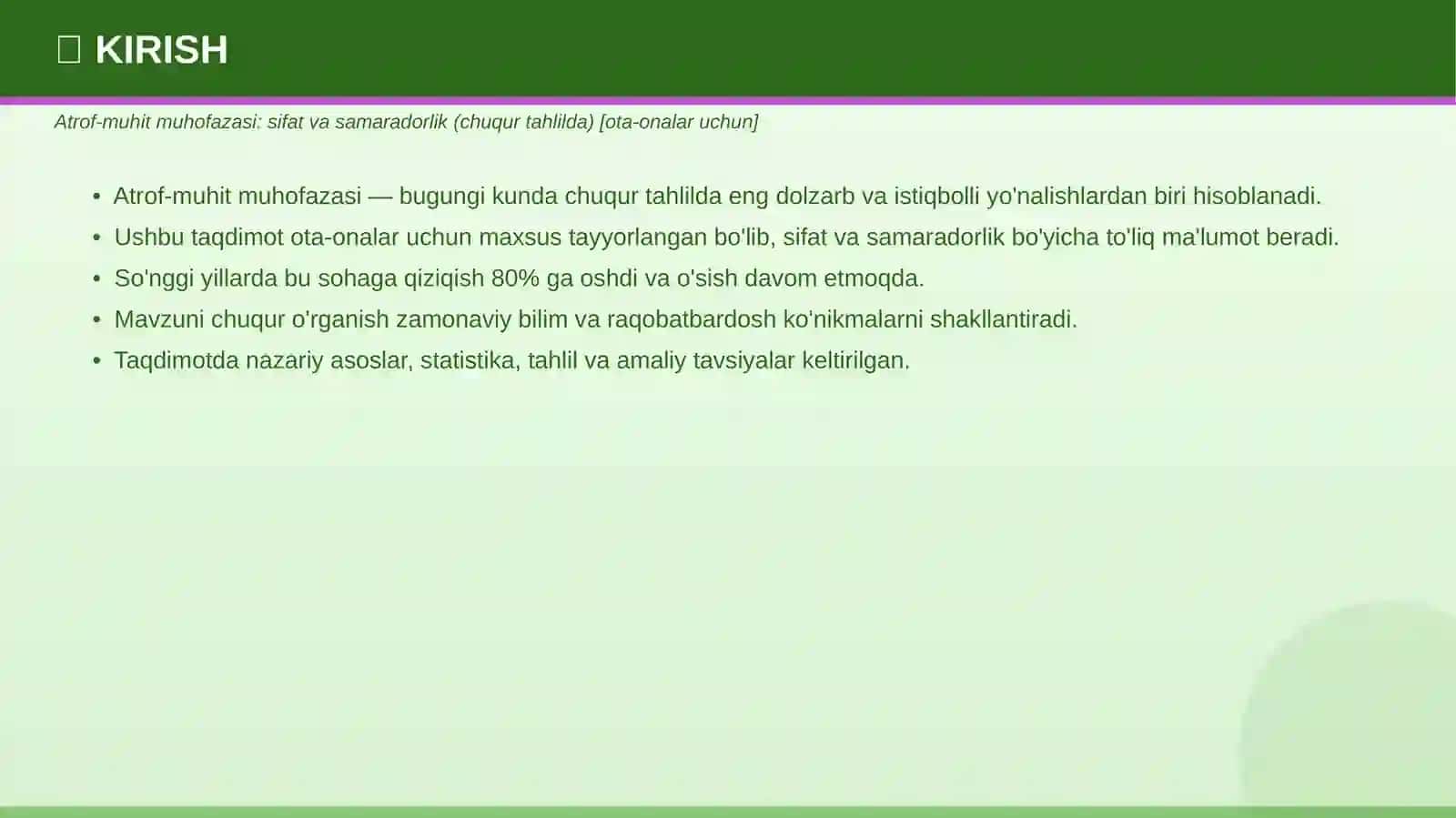 ATROF-MUHIT MUHOFAZASI 3