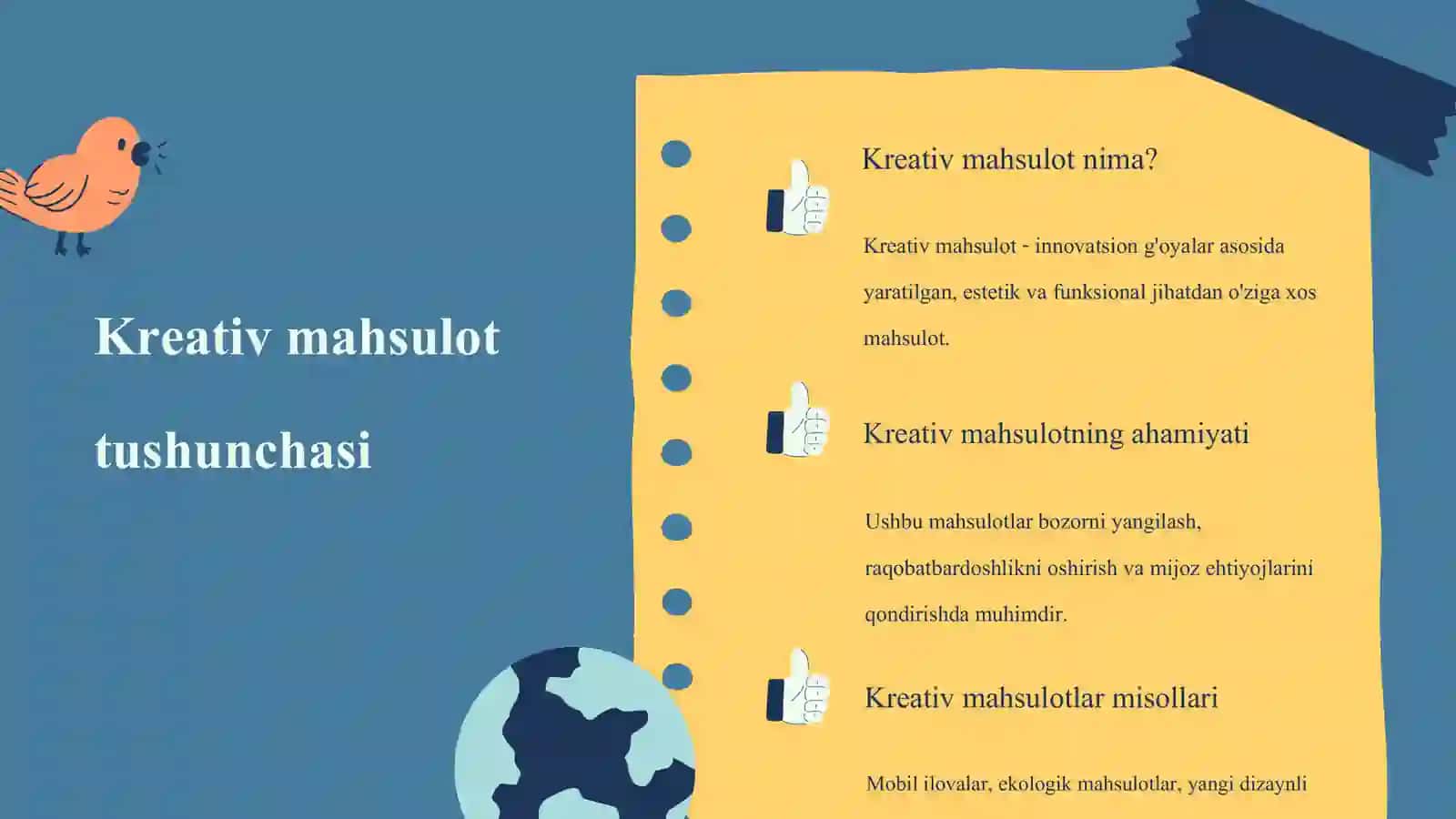 Kreativ mahsulot va fikrlash dizayni 3
