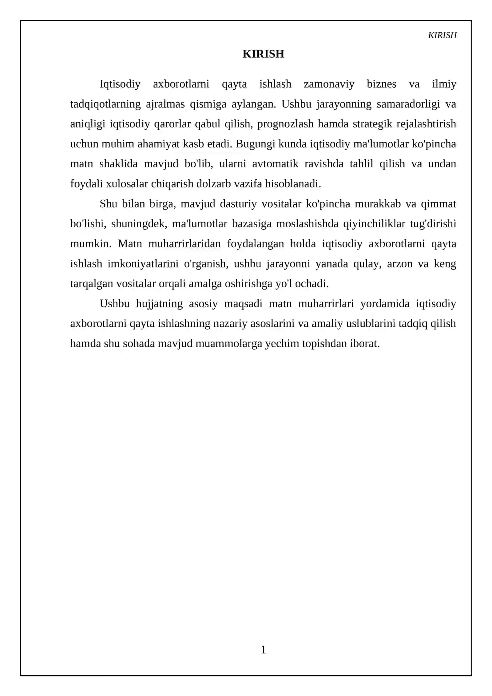 Iqtisodiy matn ma'lumotlarini tahlil qilish usullari 3