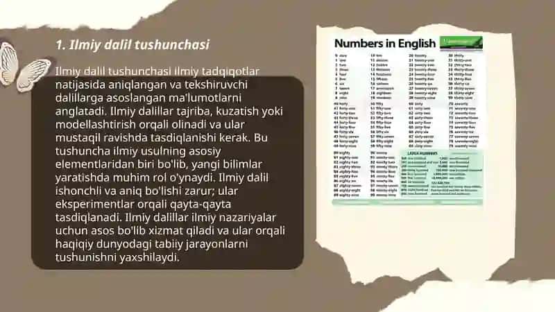 Ilmiy dalillarning pedagogik izlanishlardagi o'rni 3