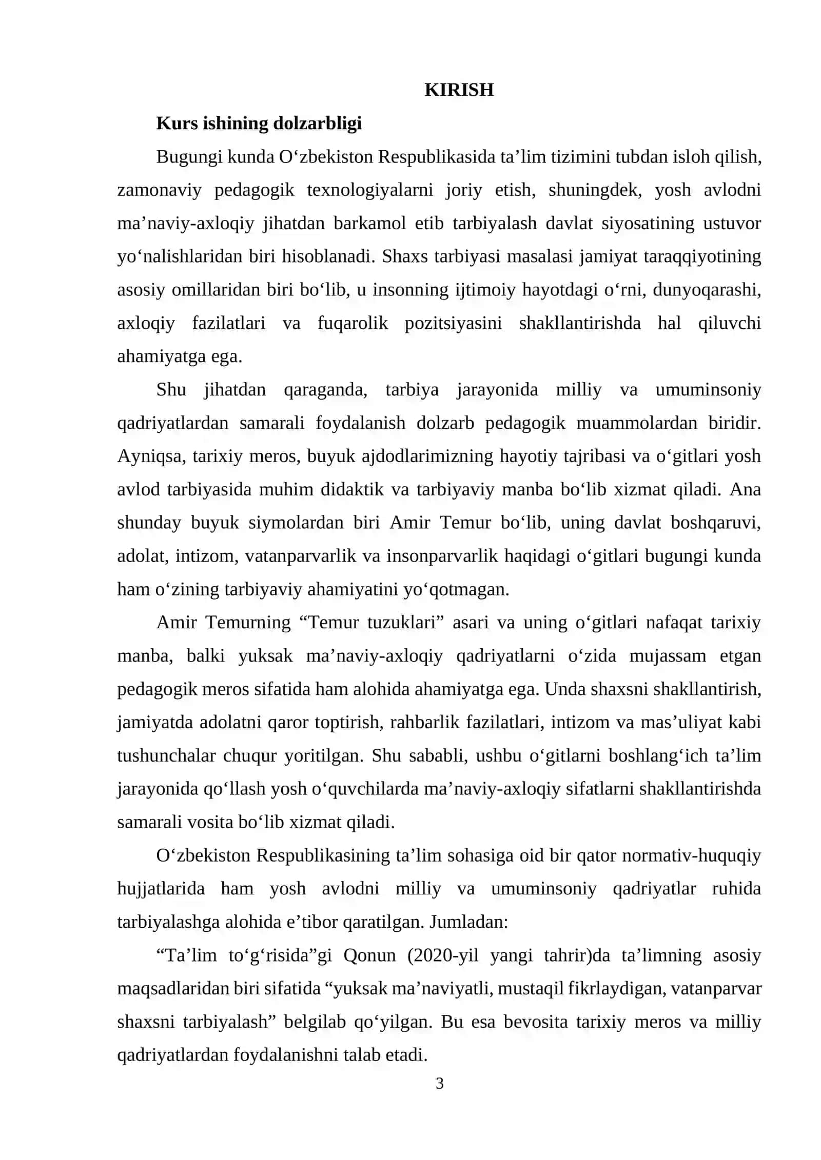 Boshlang’ich ta’lim pedagogikasi fanidan 3