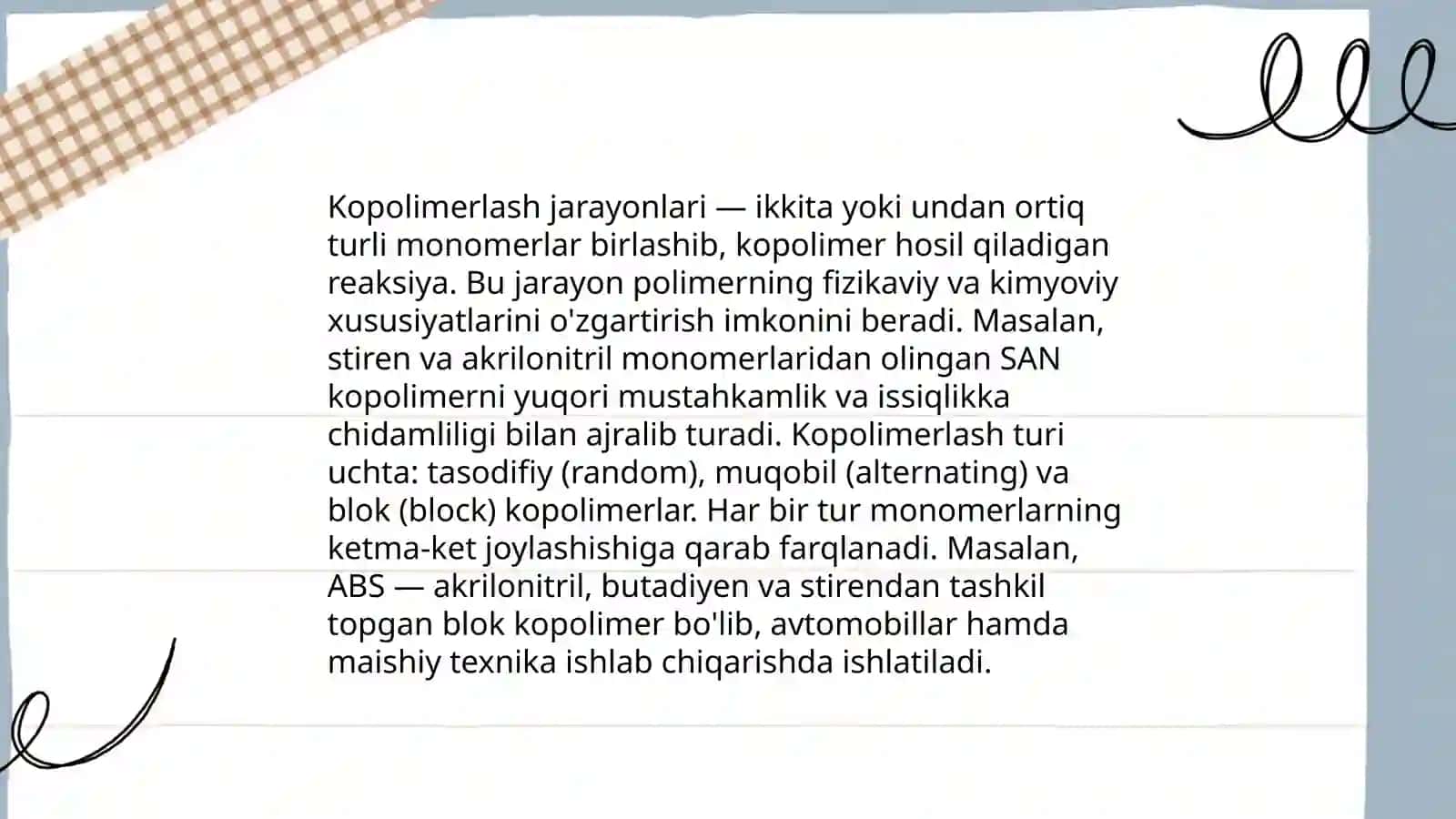 Sopolimerlanish konstantalarini aniqlash usular 3